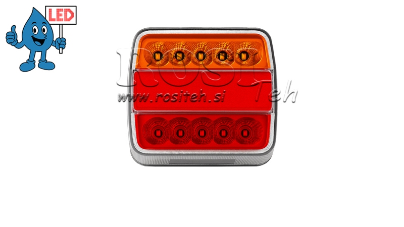 LED RÜCKLAMPE FÜR ANHÄNGER KOBINIERT - 4 FUNKTIONEN 12 V
