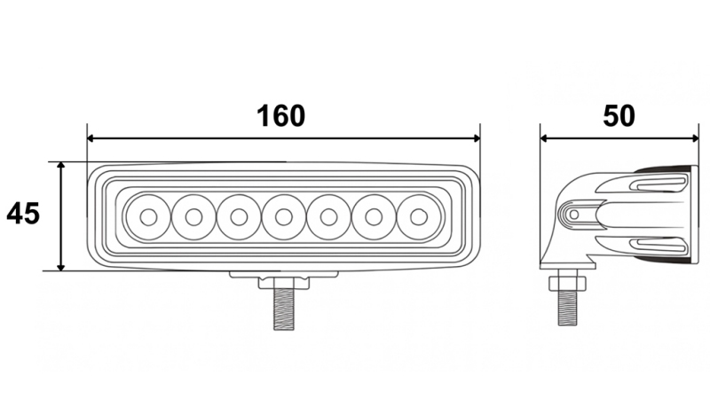 LED RADNA SVJETLOST - SVJETLOST 6 LED 18W 12V-24V
