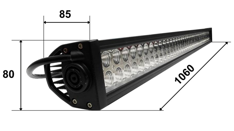 LED RADNA SVJETLOST - SVJETLOST 80 LED 240W 12V-24V KOMBO 106CM MEGA