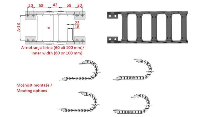 ENDE ELEMENT FOR KJEDE CK25a