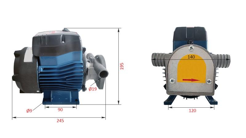 POMPA ELEKTRYCZNA 230V AC -1- 50 lit/min (3000 l/h)