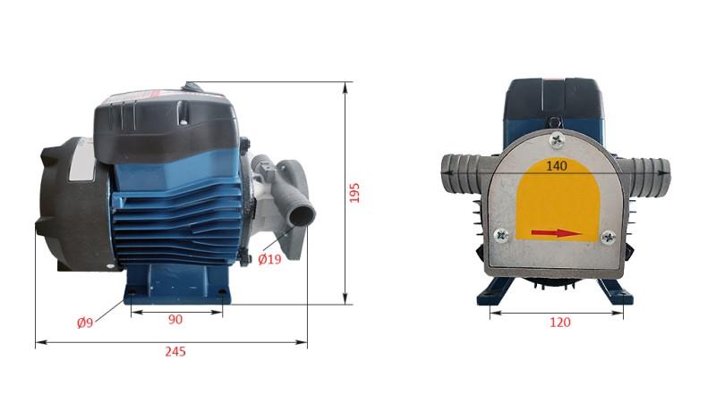 POMPA ELETTRICA 230V AC -1- 50 lit/min (3000 l/h)