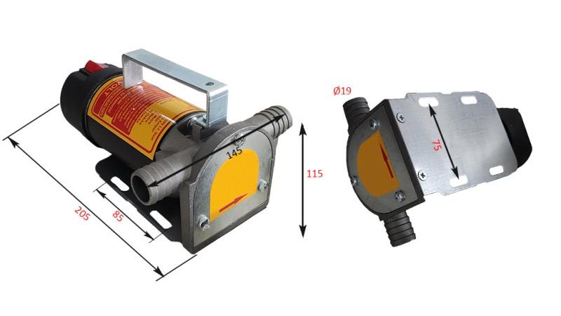 POMPA ELETTRICA 12V DC -1- 50 lit/min (3000 l/h)