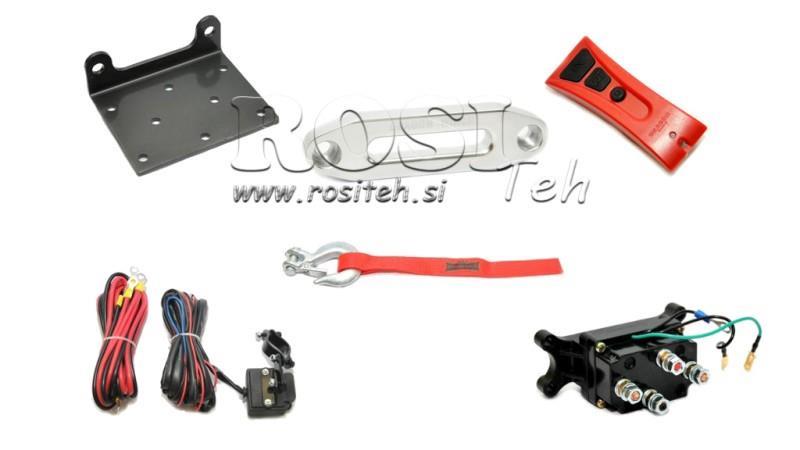 12 V ELEKTRISCHE SEILWINDE DWH 4500 HD - 2041 kg - SYNTHETIKSEILS