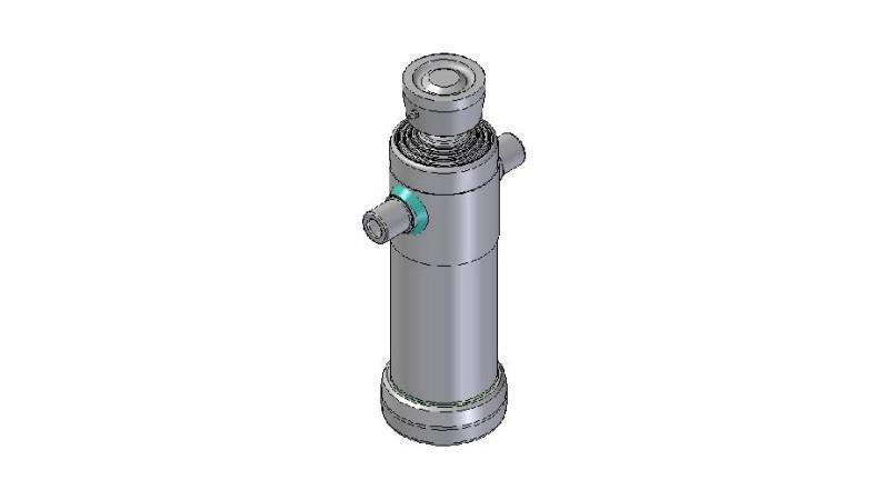 3045S -TELESCOPISK CYLINDER STANDARD/BALL 4 STEG SLAG 1190 DIAMETER 124