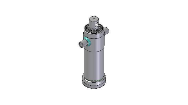 3046F -TELESCOPIC CYLINDER STANDARD/HOLE 4 STAGES TRAVEL 1290 DIAMETER 124