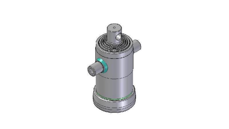 3052F -CYLINDRE TÉLESCOPIQUE STANDARD/ORIFICE 5 ÉTAPES DÉPLACEMENT 1230 FI 152