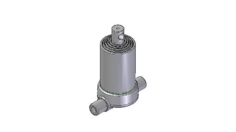 3550F -TELESCOPIC ZYLINDER UNTERE – LOCH 5 GRAD HUB 690 FI 124