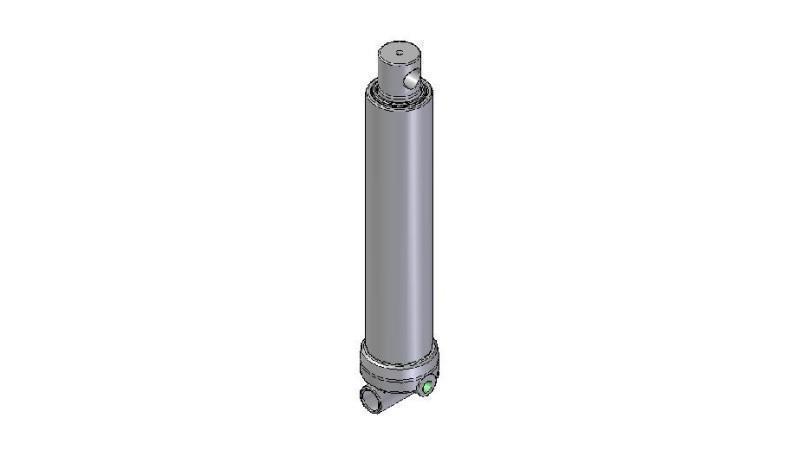 3624F -TELESCOPIC CYLINDER HOLE/HOLE 2 EXTENSIONS STROKE 795 Dia.95