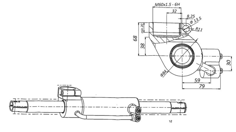 ΥΔΡΑΥΛΙΚΟΣ ΚΥΛΙΝΔΡΟΣ ΔΙΕΥΘΥΝΣΗΣ MASSEY FERGUSON OEM-6202491M91