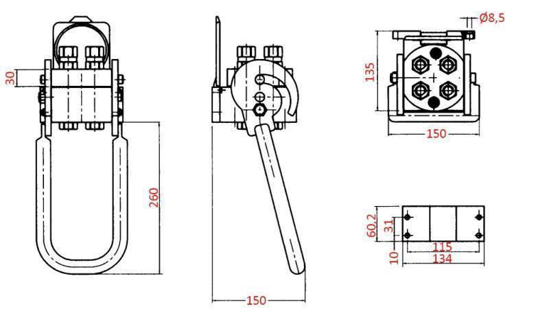 MULTI-FASTER COUPLINGS 4wie BSP1/2 FIXED PART