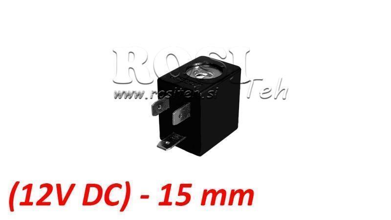 (15) EL. MAG. SPOL 12V DC 2.5W FOR PNEUMATISK VENTIL 1/8