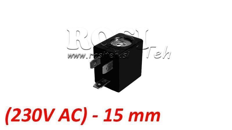 (15) EL. MAG. CIEVKA 230V AC 3.5VA PRE PNEUMATICKÝ VENTIL 1/8