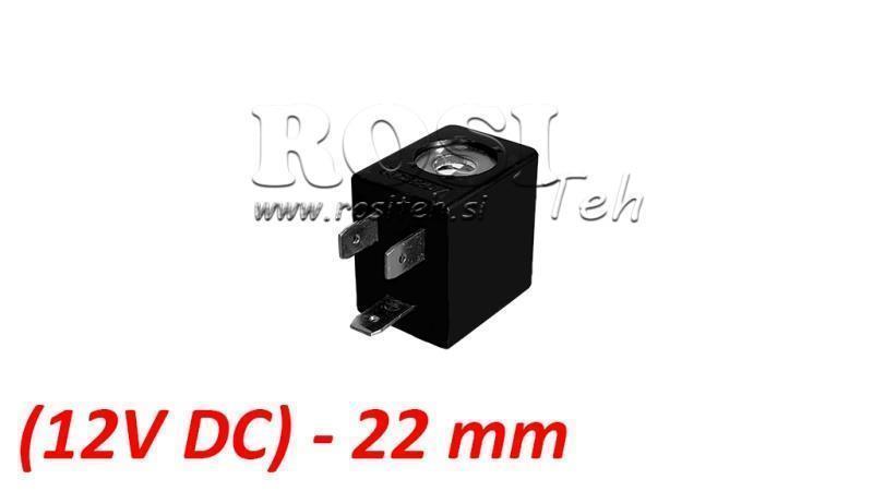 (22) ΗΛ. ΜΑΓ. ΣΠΕΙΡΑ 12V DC 3W ΓΙΑ ΠΝΕΥΜΑΤΙΚΗ ΒΑΛΒΙΔΑ 1/4-3/8-1/2