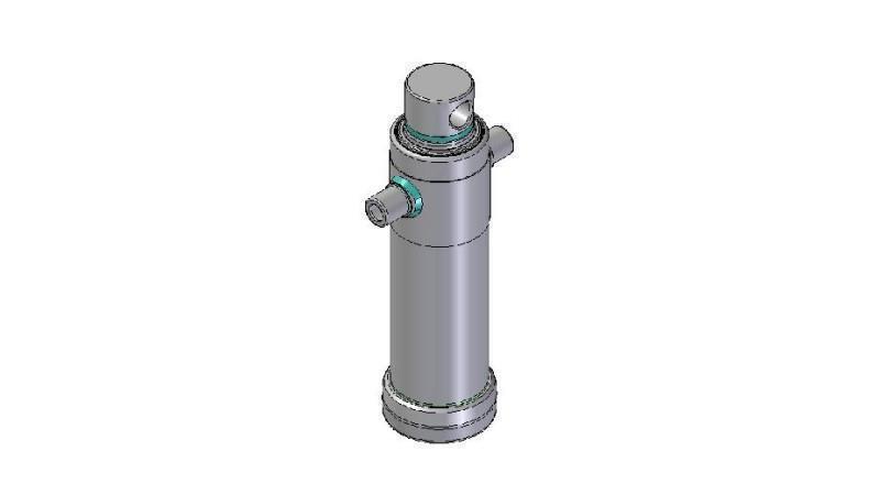 4023F -TELESKOPZYLINDER STANDARD/BOHRUNG 2 STUFEN HUB 695 DURCHMESSER 124