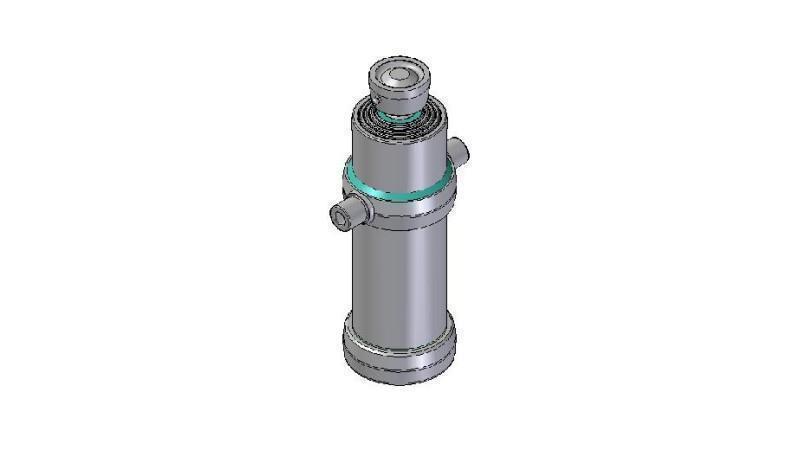 4046S -TELESCOPIC CYLINDER STANDARD/BALL 4 STUFEN HUB 1690 DURCHMESSER 170