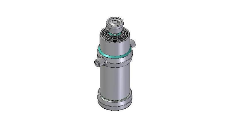 4052S -TELESCOPIC CYLINDER STANDARD/BALL 5 STUFEN HUB 2100 DURCHMESSER 190