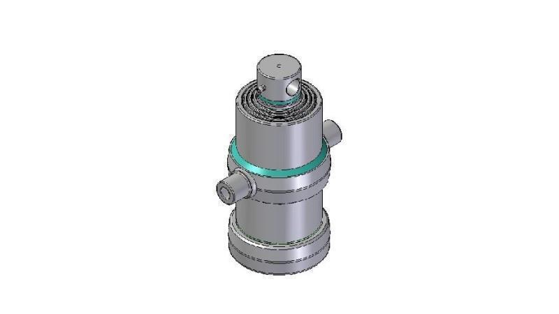 4070F -TELESCOPIC ZYLINDER STANDARD/LOCH 4 STUFEN HUB 1030 DURCHMESSER 170