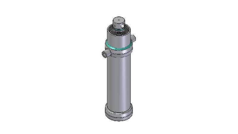 4090F -TELESKOPZYLINDER STANDARD/LOCH 4 STUFEN HUB 2510 FI 170