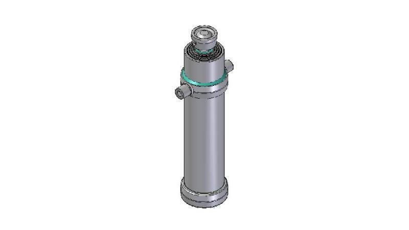 4090S -TELESCOPIC CYLINDER STANDARD/BALL 4 STUFEN HUB 2510 DURCHMESSER 170