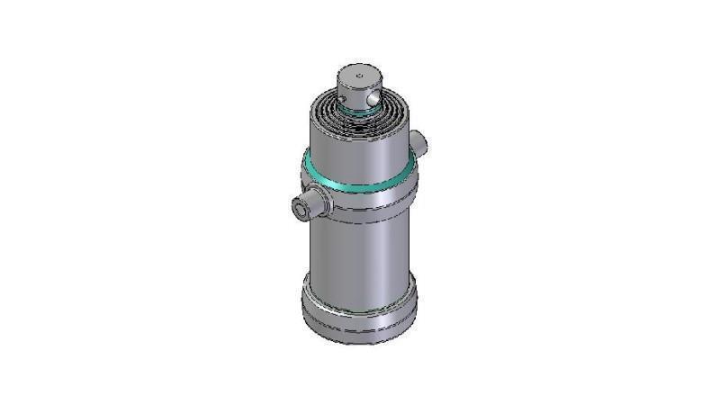 5007F - TELESCOPISK Sylinder STANDARD/HULL 5 TRINN REISE 1850 FI 190