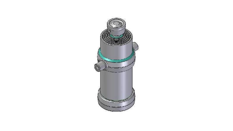 5007S -TELESCOPIC CYLINDER STANDARD/BALL 5 STUFEN HUB 1850 DURCHMESSER 190