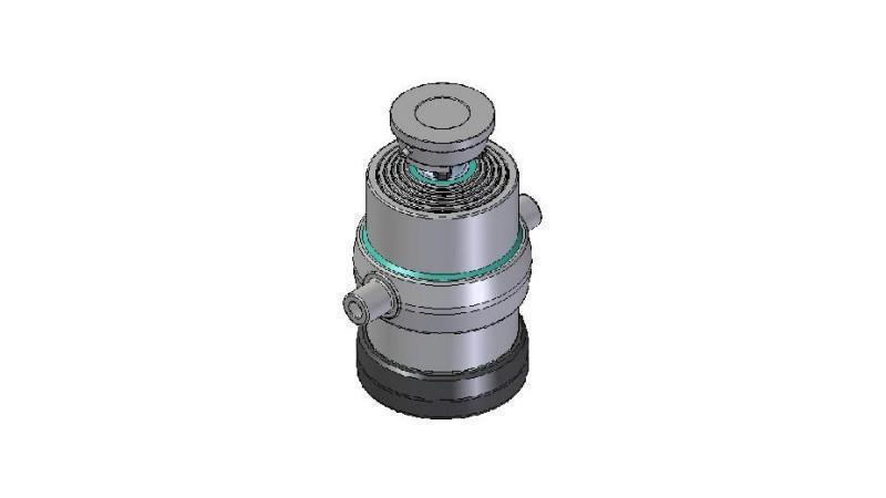 5030S -TELESCOPISK SYLINDER STANDARD/KULE 5 TRINN SLAG 1170 DIAMETER 215
