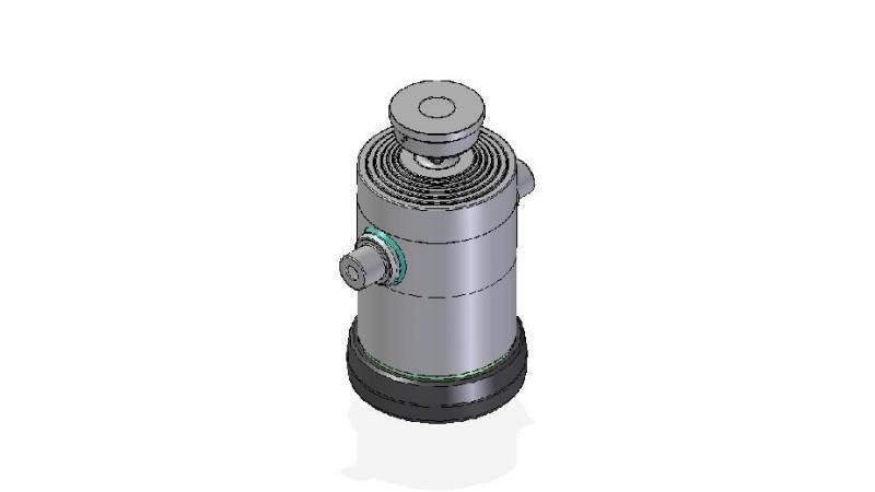 6084S -TELESCOPIC ZYLINDER STANDARD/KUGEL 6 STUFEN HUB 1960 DURCHMESSER 300