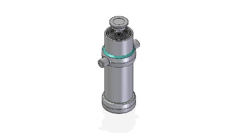 7011S -TELESCOPIC CYLINDER STANDARD/BALL 7 STUFEN HUB 2970 DURCHMESSER 170