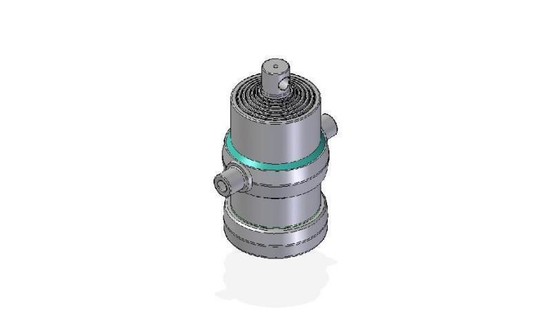 7018F -TELESKOPZYLINDER STANDARD/LOCH 7 STUFEN HUB 1800 FI 190
