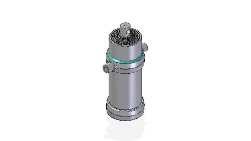 7021F -TELESCOPIC ZYLINDER STANDARD/LOCH 7 STUFEN HUB 2955 DURCHMESSER 190