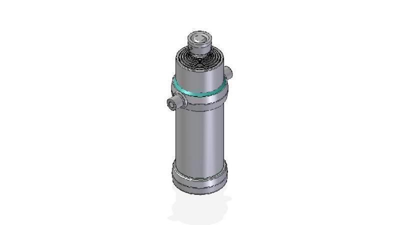 7022S -TELESCOPIC CYLINDER STANDARD/BALL 7 STUFEN HUB 3445 DURCHMESSER 190