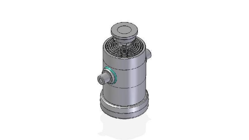 7032S -TELESCOPIC CYLINDER STANDARD/BALL 7 STUFEN HUB 1992 DURCHMESSER 240