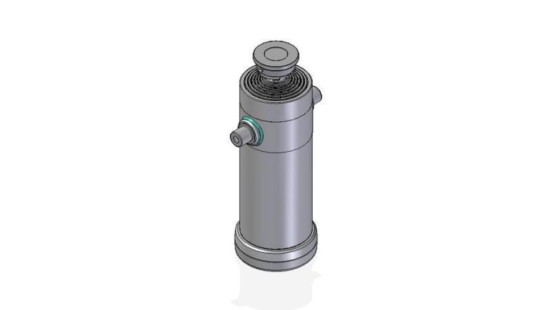 7038S -TELESCOPISK SYLINDER STANDARD/KULE 7 TRINN REISE 3884 DIAMETER 240