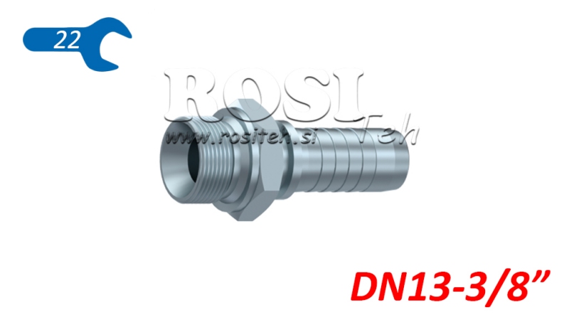 RACCORD HYDRAULIQUE BSP MALE DN13-3/8