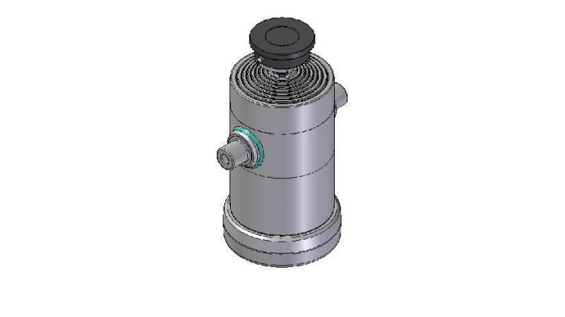 8012S -TELESCOPIC ZYLINDER STANDARD/BALL 8 STUFEN HUB 2295 DURCHMESSER 240