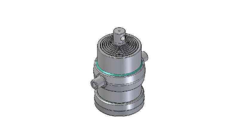 8020F - TELESCOPISK Sylinder STANDARD/HULL 8 TRINN SLAG 1910 DIAMETER 215
