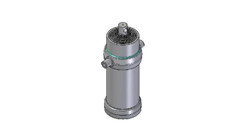 8025F - TELESCOPISK Sylinder STANDARD/HULL 8 TRINN SLAG 3330 DIAMETER 215