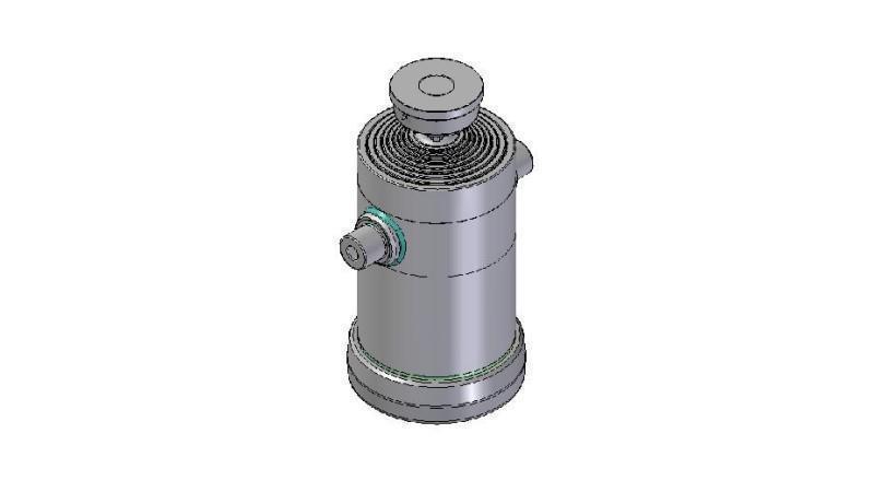 8055S -TELESCOPIC ZYLINDER STANDARD/BALL 8 STUFEN HUB 3105 DURCHMESSER 300