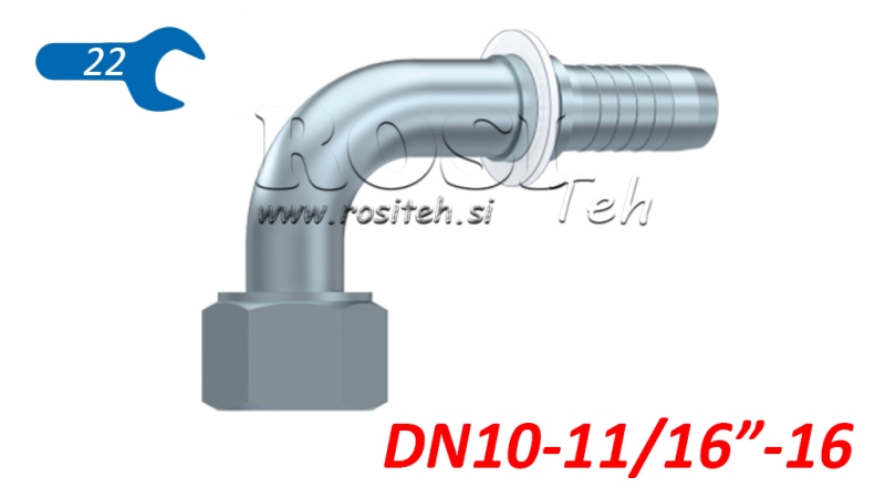 ANSCHLÜSSE DKORFS WIBLICH KNIE 90°DN10-11/16