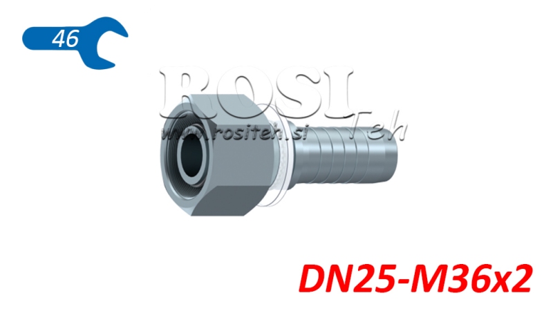 HIDRAVLIČNI PRIKLJUČEK DKOS 25 S ŽENSKI DN25-M36x2