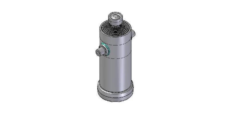 9015S -TELESCOPIC CYLINDER STANDARD/BALL 9 EXTENSIONS STROKE 3680 Dia.240