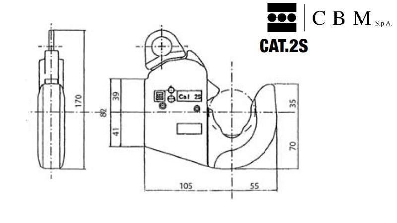 automatický hák na prenášanie hydrauliky kategória 2