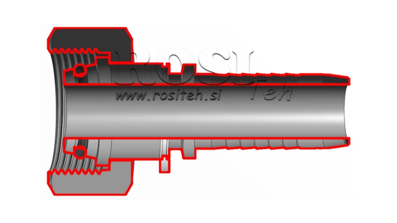 HIDRAVLIČNI PRIKLJUČEK DKOS 25 S ŽENSKI DN25-M36x2