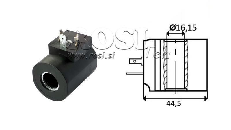 ELEKTROMAGNETSPULE 24VDC -CB10 - fi 16,15mm-50,2mm 26W IP65