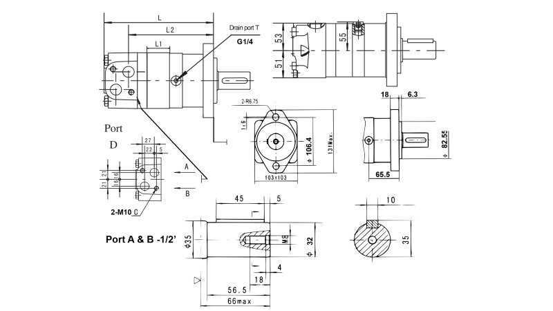 HYDRAULINEN MOOTTORI MS 160 ECO (ALSG3-160)