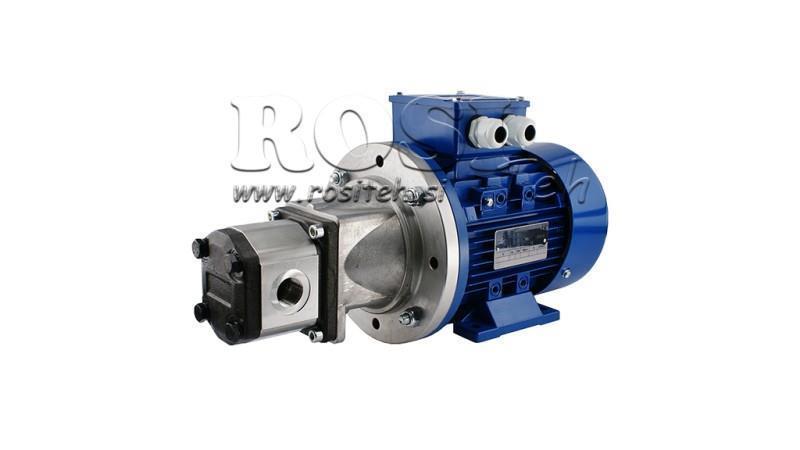 HYDRAULISCHE PUMPENKOPPLUNG GR.2 12 ccm + ELEKTRO MOTOR 3Phas - 4 kW (Durchfluss = 17 lit/min)