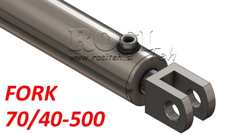 HYDRAULIC CYLINDER FORK 70/40-500