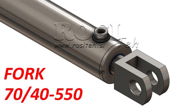 HYDRAULIC CYLINDER FORK 70/40-550