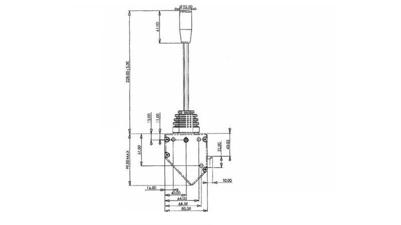 JOYSTICK 1 POZ PER LA TRECCIA MORSE